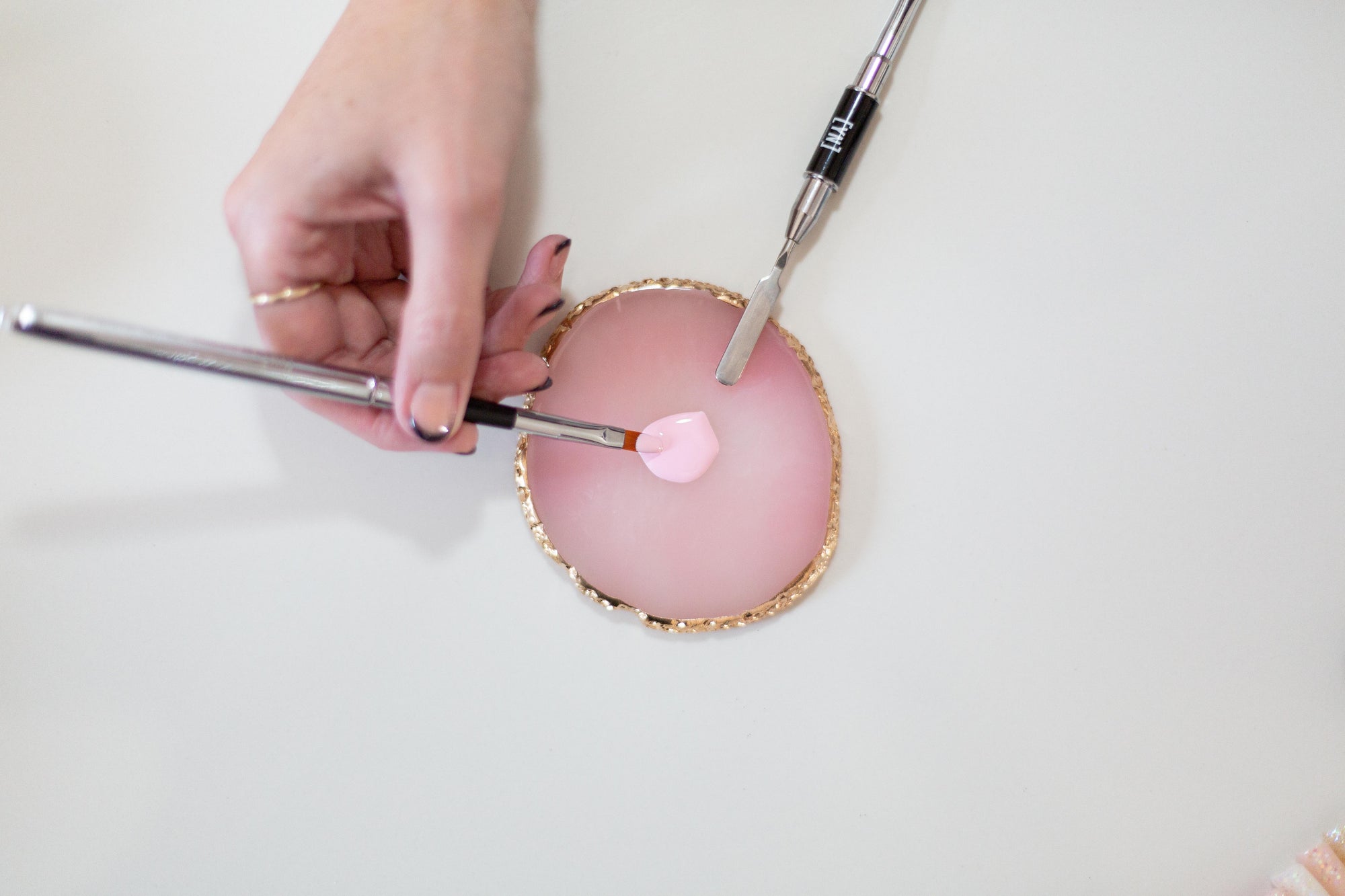 Gel Brush with Spatula