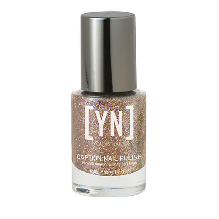 YN nail Polish, On Full Blast, Copper Holo Glitter, 10ml